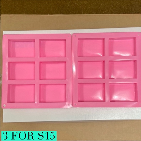 Silicone Soap Molds Lot of 2 - Picture 1 of 5